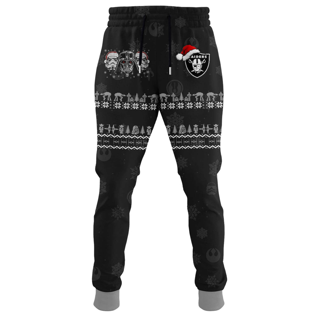 Unisex Raiders Merry Christmas The Force Edition Hoodie