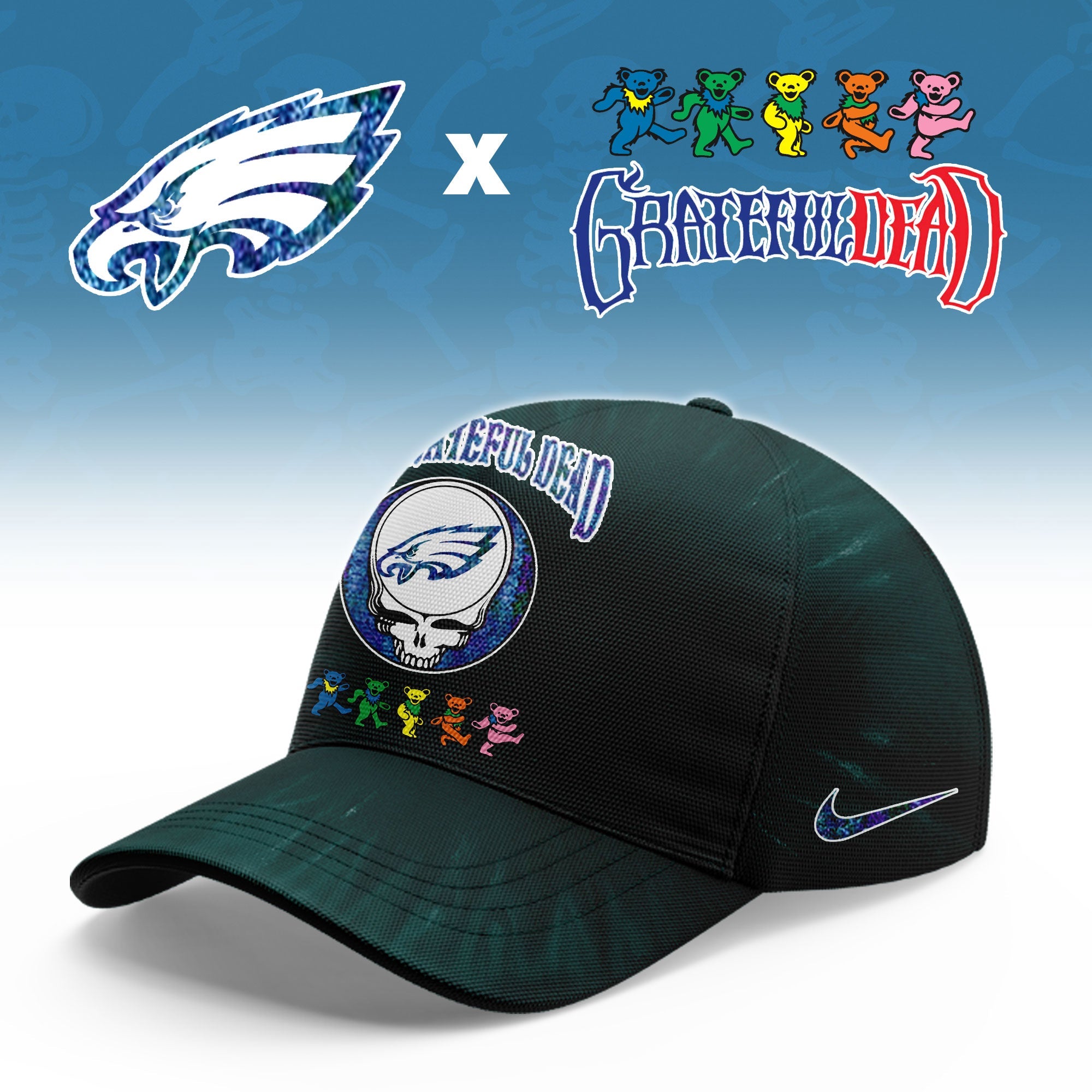 __Philadelphia Eagles Grateful Dead Limited Hoodie